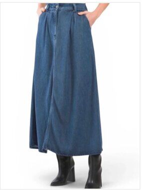 Young Fabulous and Broke YFB Denim Maxi Skirt - Large